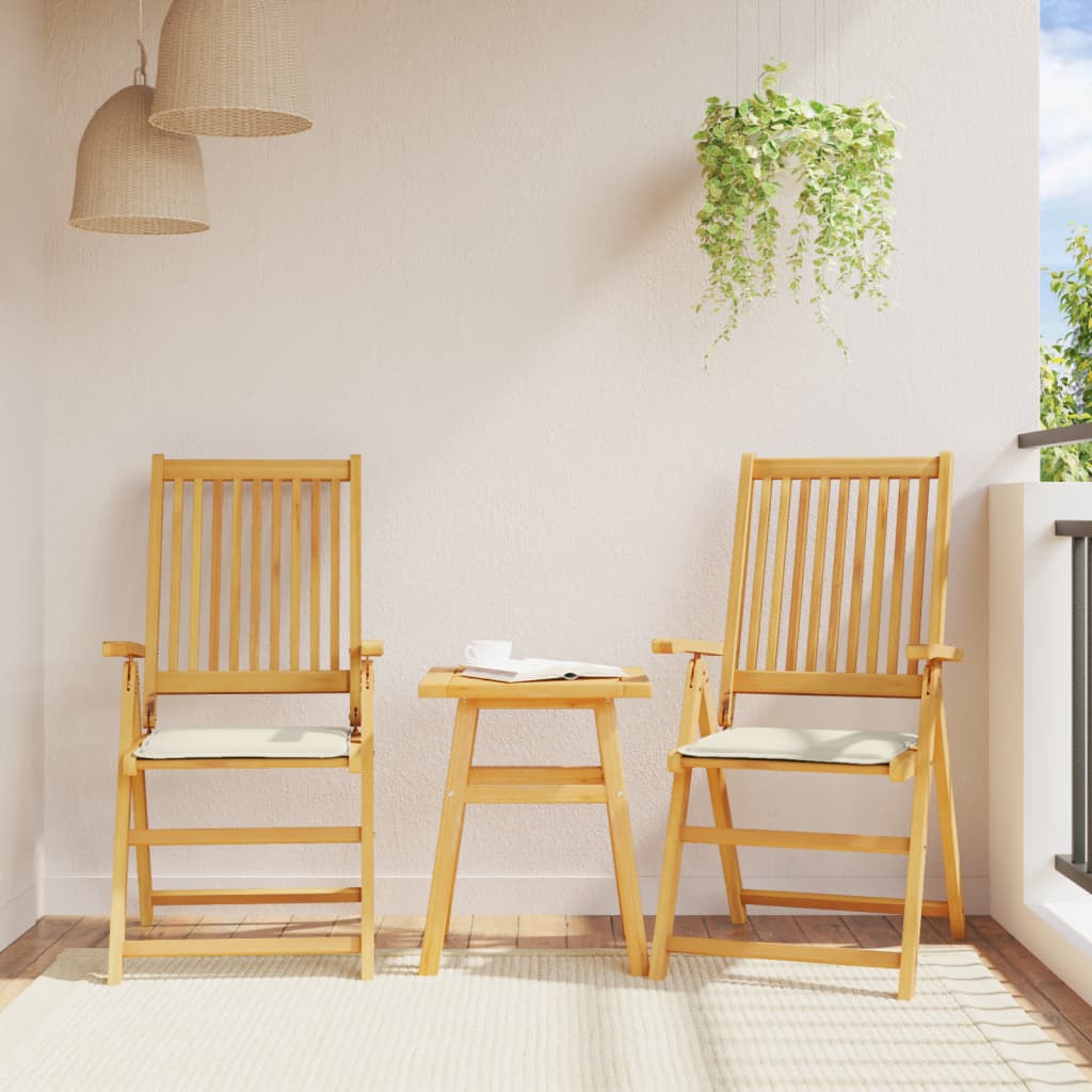 Vrtne podloge za sjedalo 4 kom krem 45x45x2 cm četvrtaste