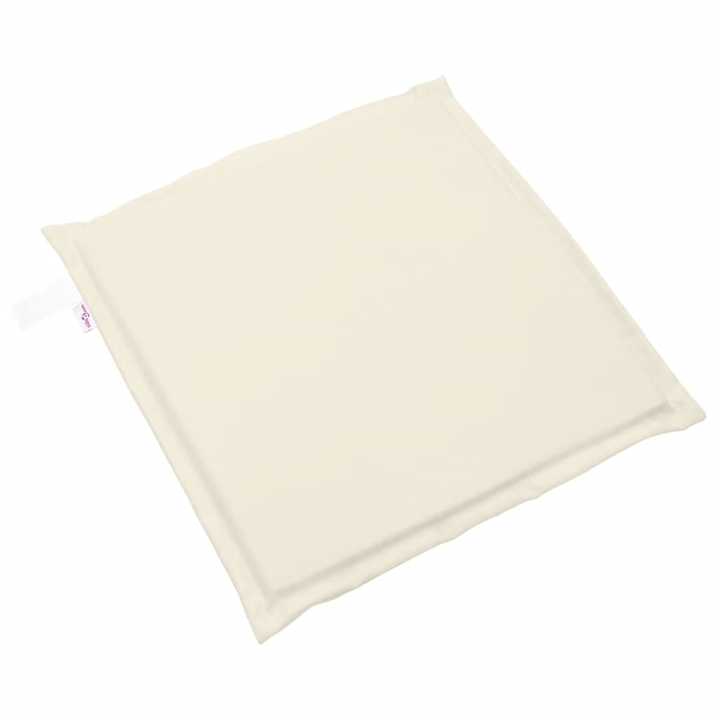 Vrtne podloge za sjedalo 4 kom krem 45x45x2 cm četvrtaste