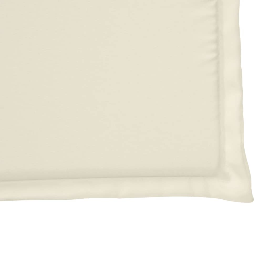 Vrtne podloge za sjedalo 4 kom krem 45x45x2 cm četvrtaste