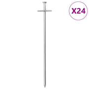 Klinovi za šator 24 kom 23 cm Ø 6 mm od pocinčanog čelika