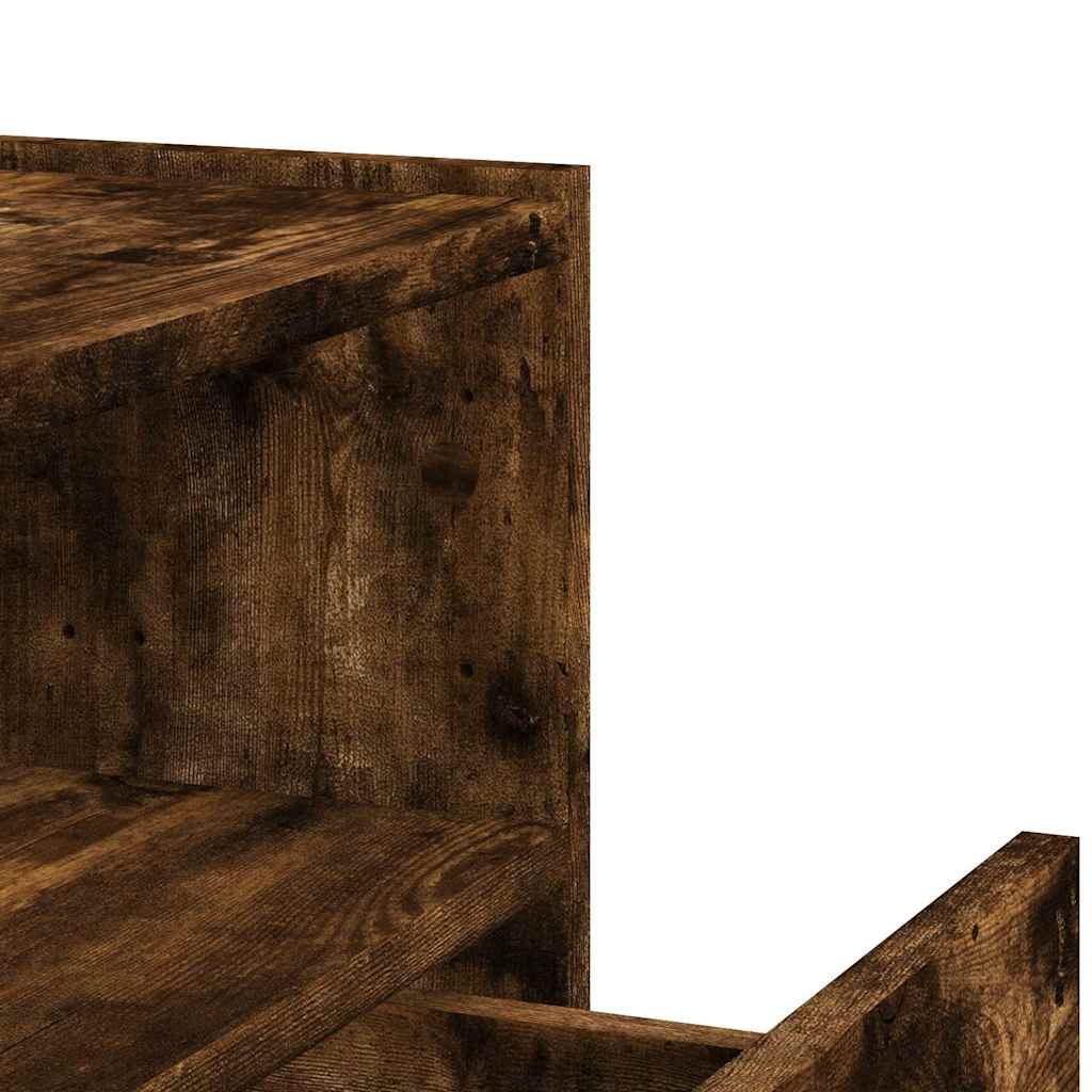 Zidni noćni ormarići 2 kom boja dimljenog hrasta 45x30x35 cm