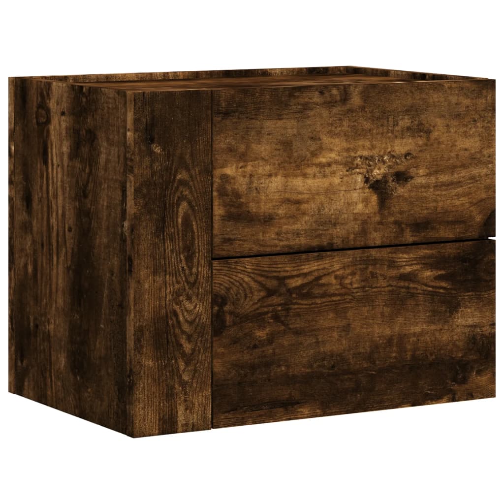 Zidni noćni ormarići 2 kom boja dimljenog hrasta 45x30x35 cm