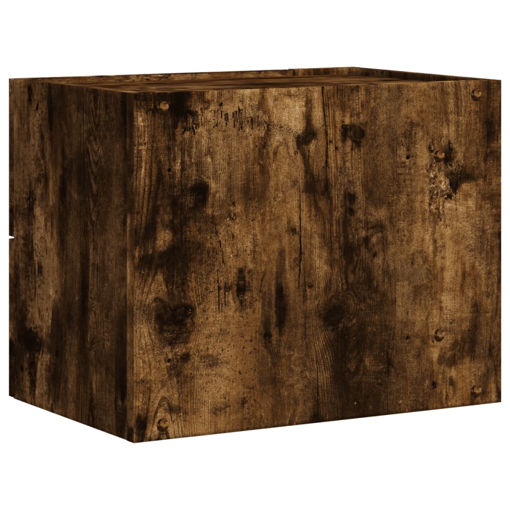Zidni noćni ormarići 2 kom boja dimljenog hrasta 45x30x35 cm