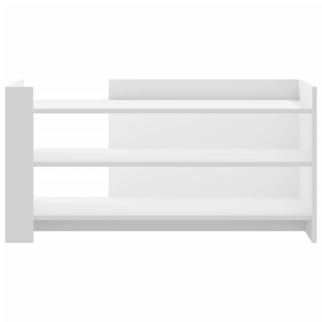 Stolić za kavu bijeli 100 x 50 x 50 cm od konstruiranog drva