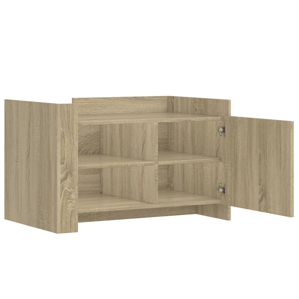 Stolić za kavu boja hrasta 80 x 50 x 50 cm konstruirano drvo