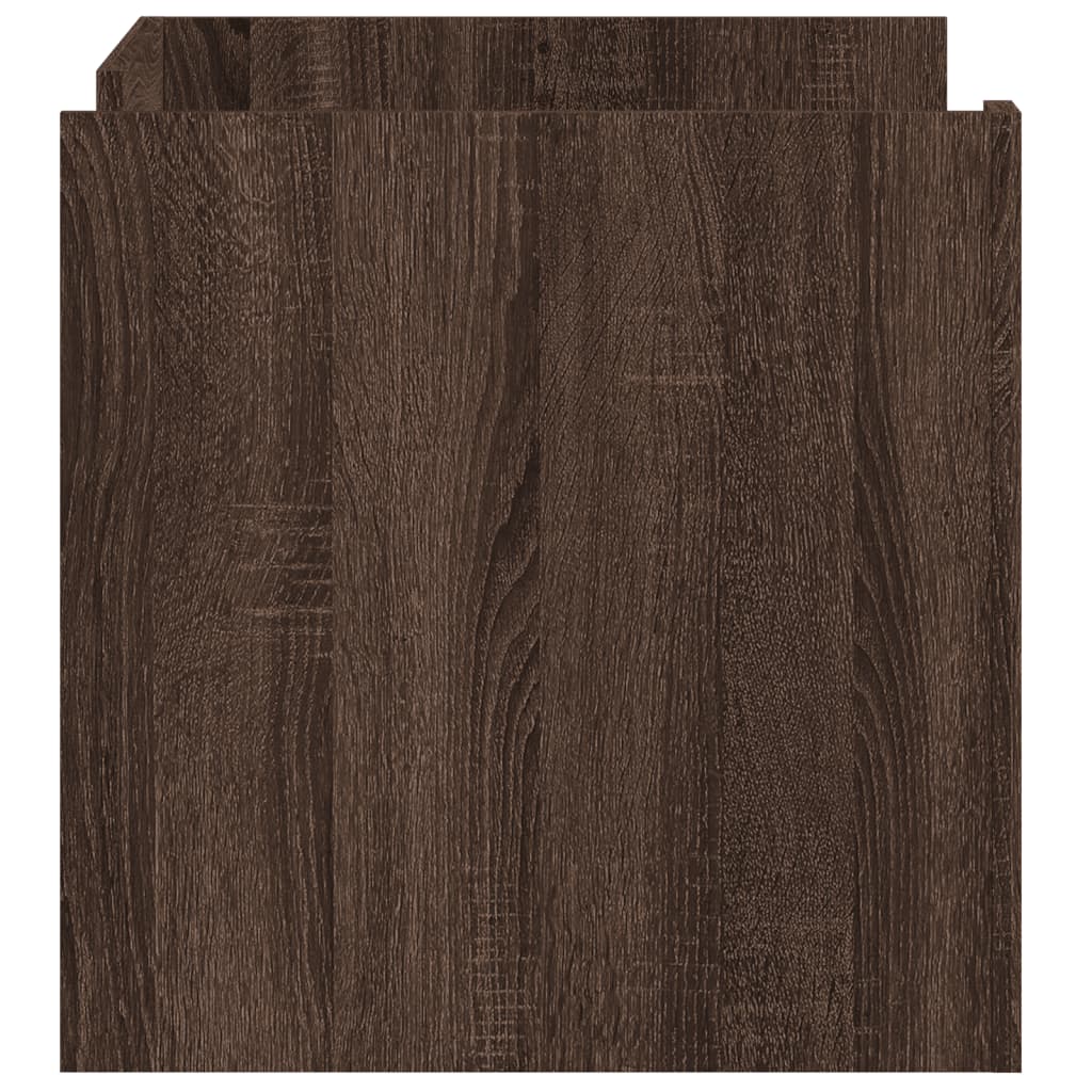 Stolić za kavu smeđa boja hrasta 80x50x50 cm konstruirano drvo
