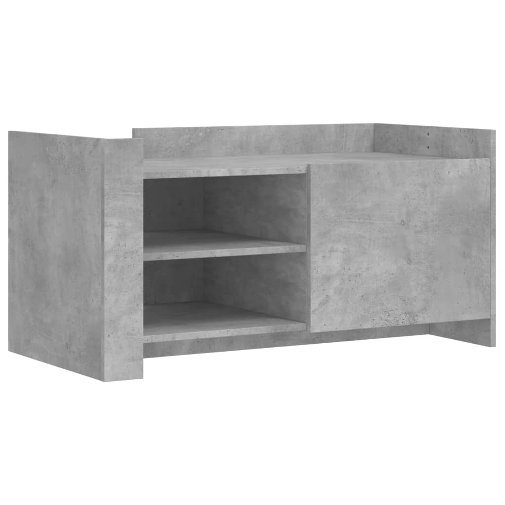 Stolić za kavu siva boja betona 100 x 50 x 50 cm od drva