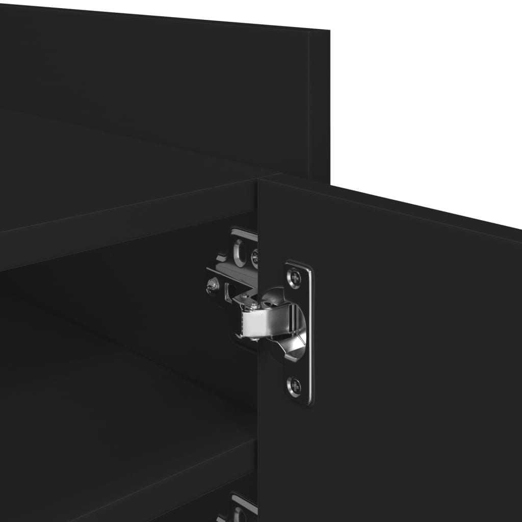 TV ormarić crni 80 x 35 x 40 cm od konstruiranog drva