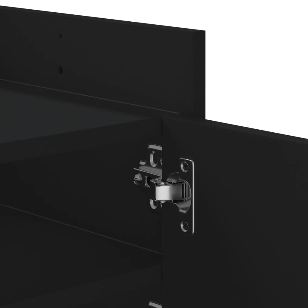 TV ormarić crni 100 x 35 x 40 cm od konstruiranog drva