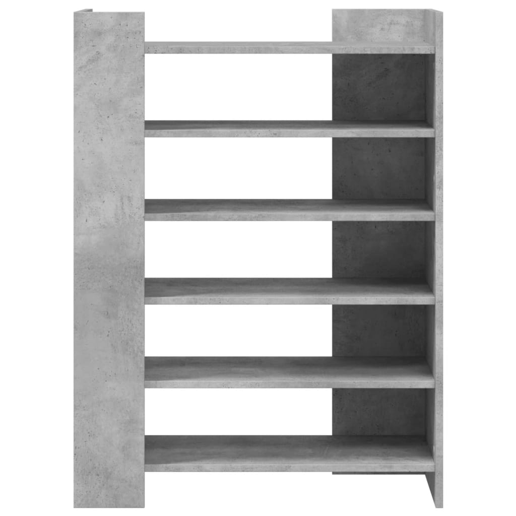 Ormarić za cipele boja betona 74,5x37,5x100cm konstruirano drvo