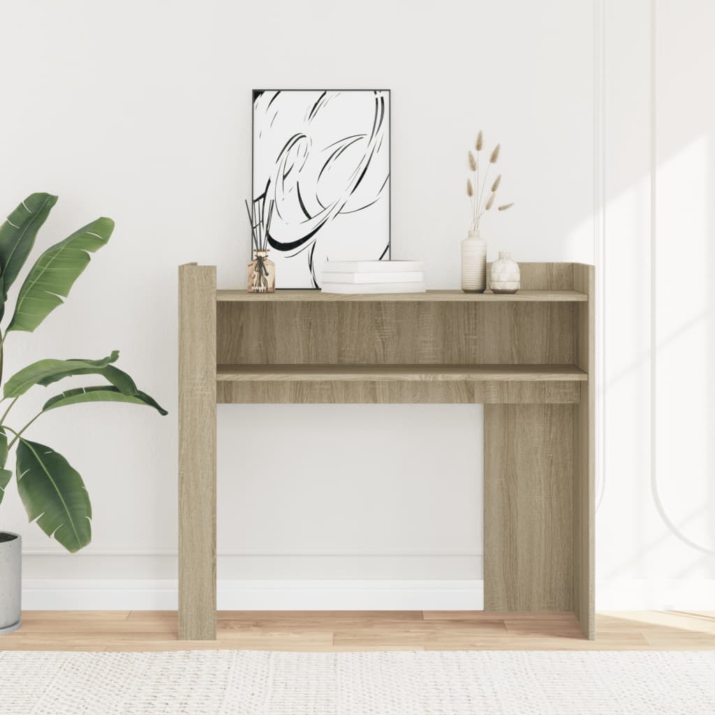 Konzolni stol boja hrasta sonome 100x35x90 cm konstruirano drvo
