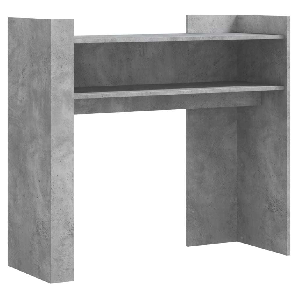 Konzolni stol siva boja betona 100x35x90 cm konstruirano drvo