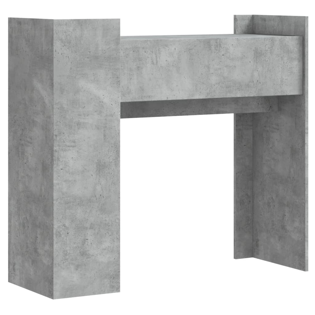 Konzolni stol siva boja betona 100x35x90 cm konstruirano drvo