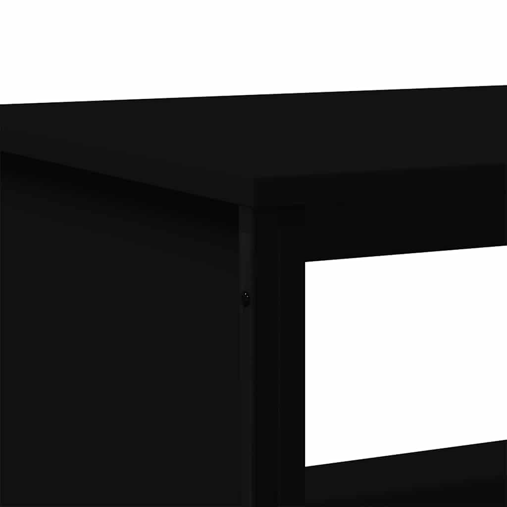 Stolić za kavu crni 100 x 51 x 40 cm od konstruiranog drva