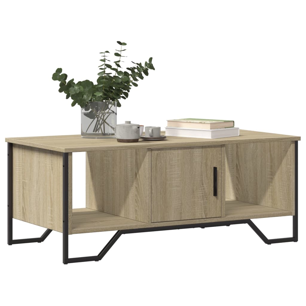 Stolić za kavu boja hrasta 100 x 51 x 40 cm konstruirano drvo