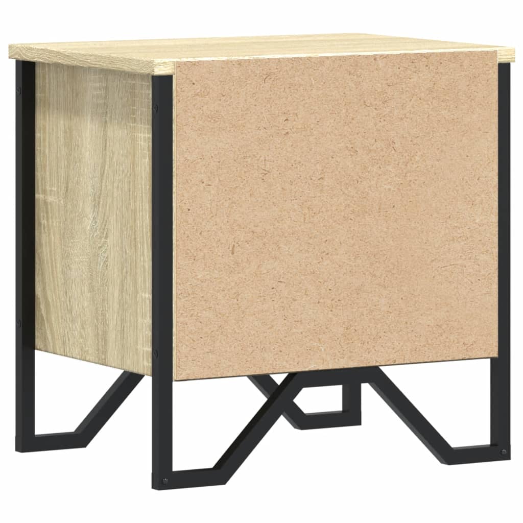 Noćni ormarići 2 kom boja hrasta 40x30x40 cm konstruirano drvo