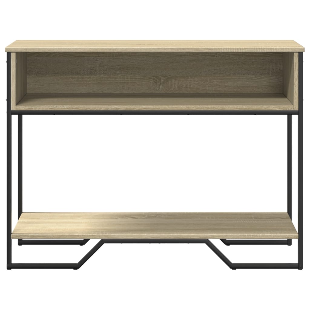 Konzolni stol boja hrasta 100 x 35 x 74,5 cm konstruirano drvo
