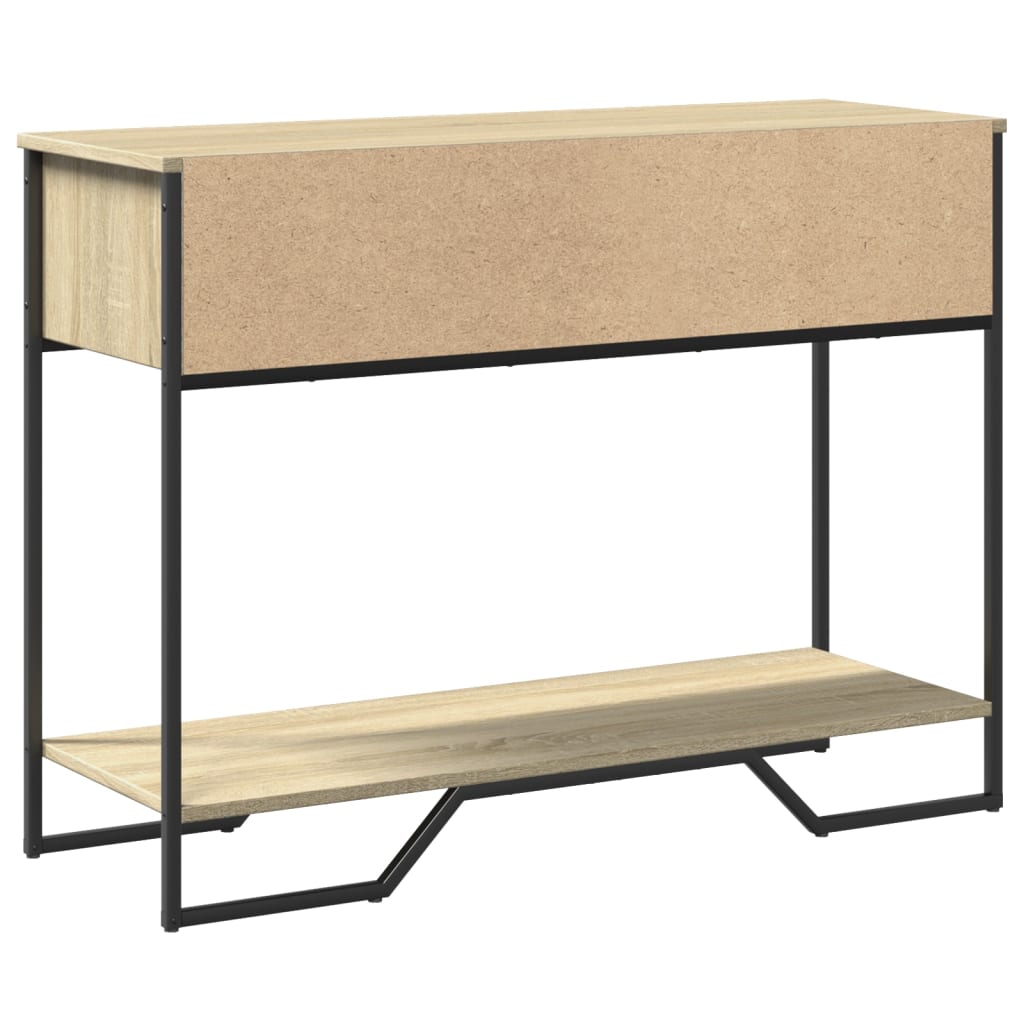 Konzolni stol boja hrasta 100 x 35 x 74,5 cm konstruirano drvo