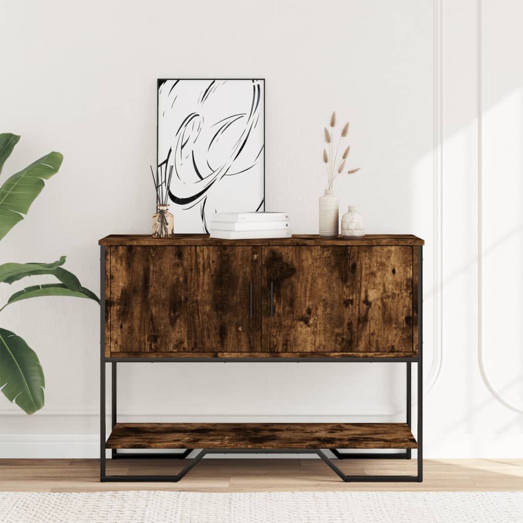 Konzolni stol boja hrasta 100 x 35 x 74,5 cm konstruirano drvo