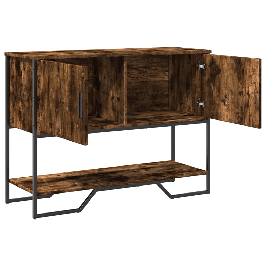 Konzolni stol boja hrasta 100 x 35 x 74,5 cm konstruirano drvo