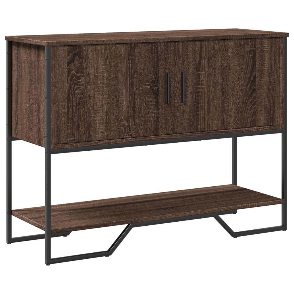 Konzolni stol boja hrasta 100 x 35 x 74,5 cm konstruirano drvo