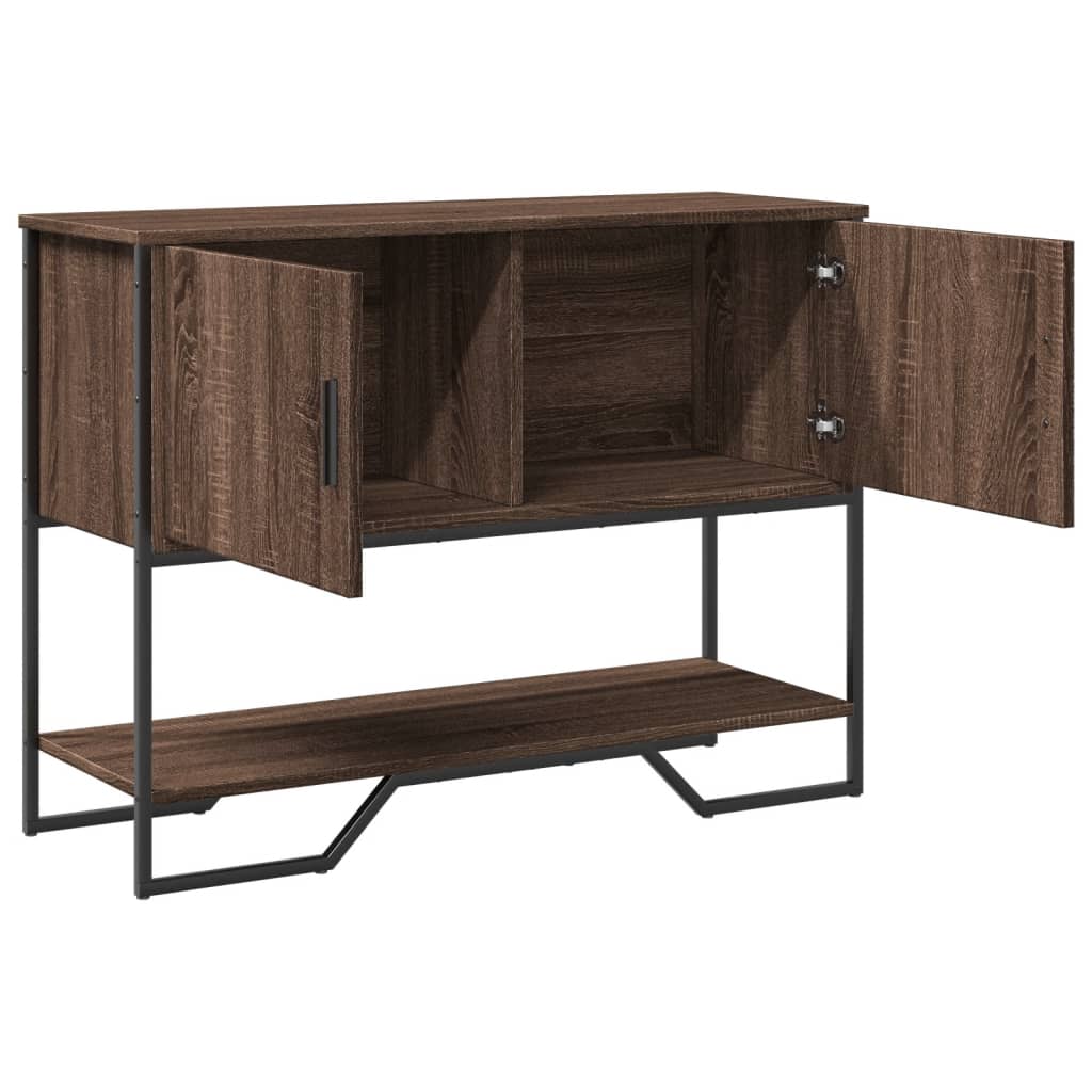 Konzolni stol boja hrasta 100 x 35 x 74,5 cm konstruirano drvo