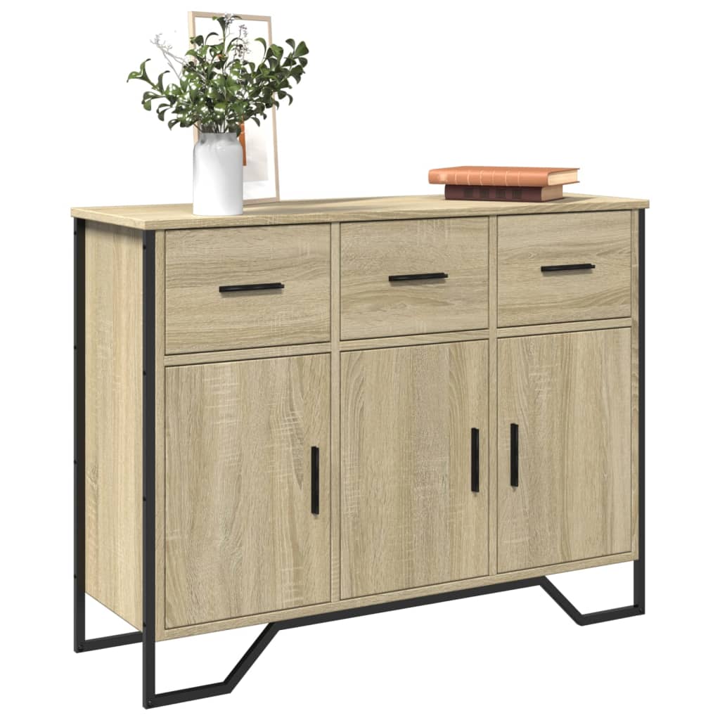 Komoda boja hrasta sonome 97x32,5x74,5 cm od konstruiranog drva