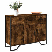 Komoda boja dimljenog hrasta 97x32,5x74,5 cm konstruirano drvo