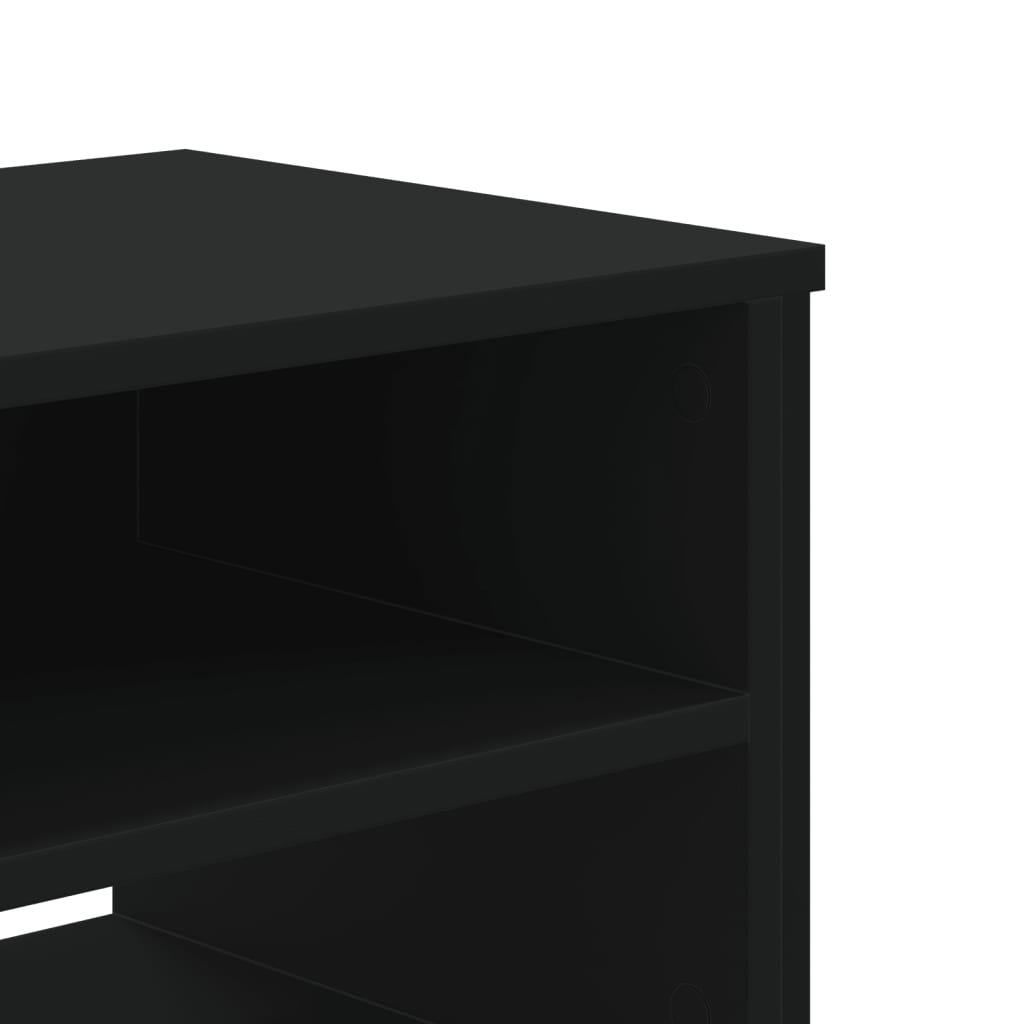 TV ormarić crni 180x34x41 cm od konstruiranog drva