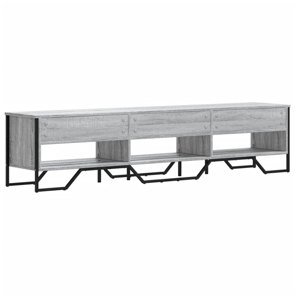 TV ormarić siva boja hrasta 180x34x41 cm konstruirano drvo