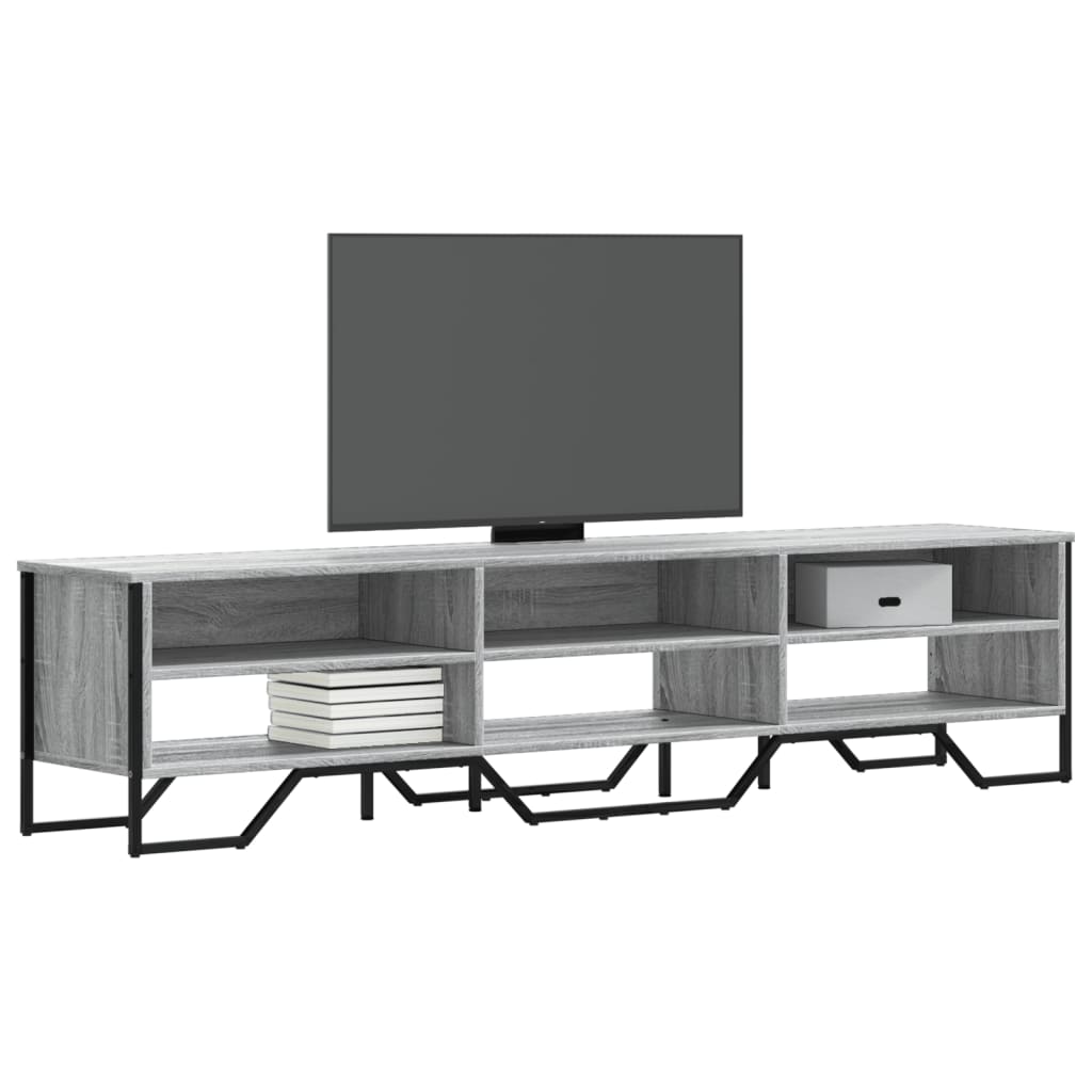 TV ormarić siva boja hrasta 180x34x41 cm konstruirano drvo