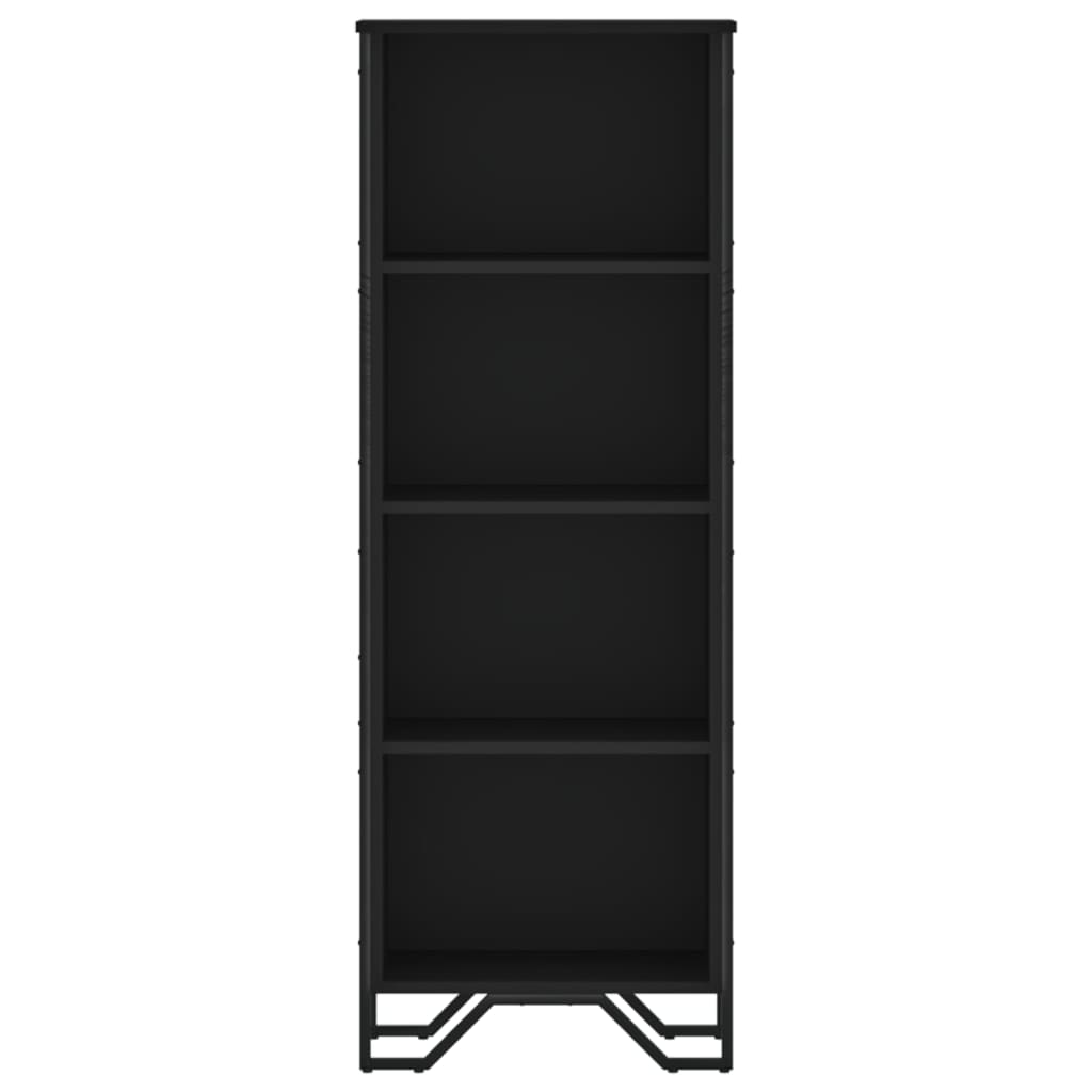 Regal za knjige crni 50x31x137,5 cm od konstruiranog drva