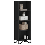 Regal za knjige crni 50x31x137,5 cm od konstruiranog drva