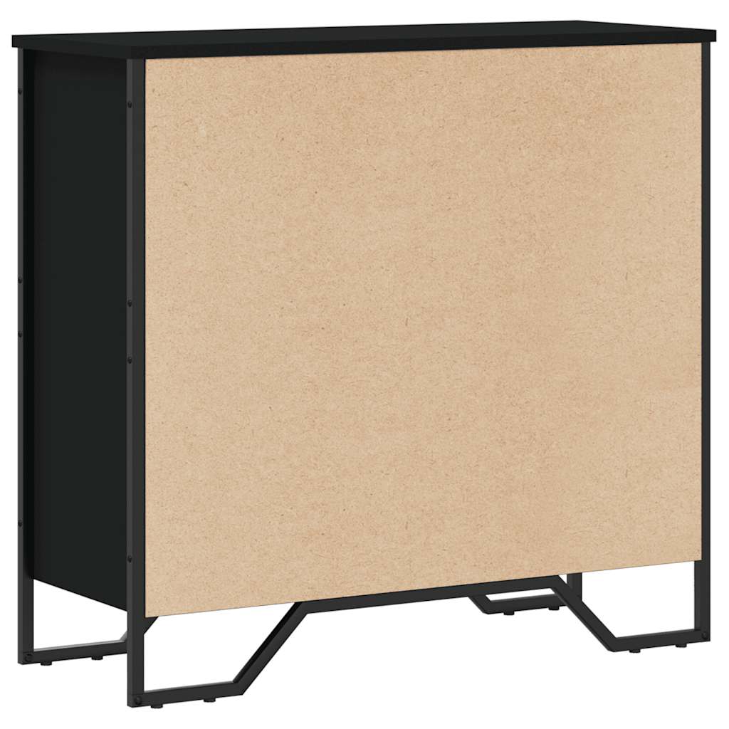 Regal za knjige crni 80x31x74,5 cm od konstruiranog drva