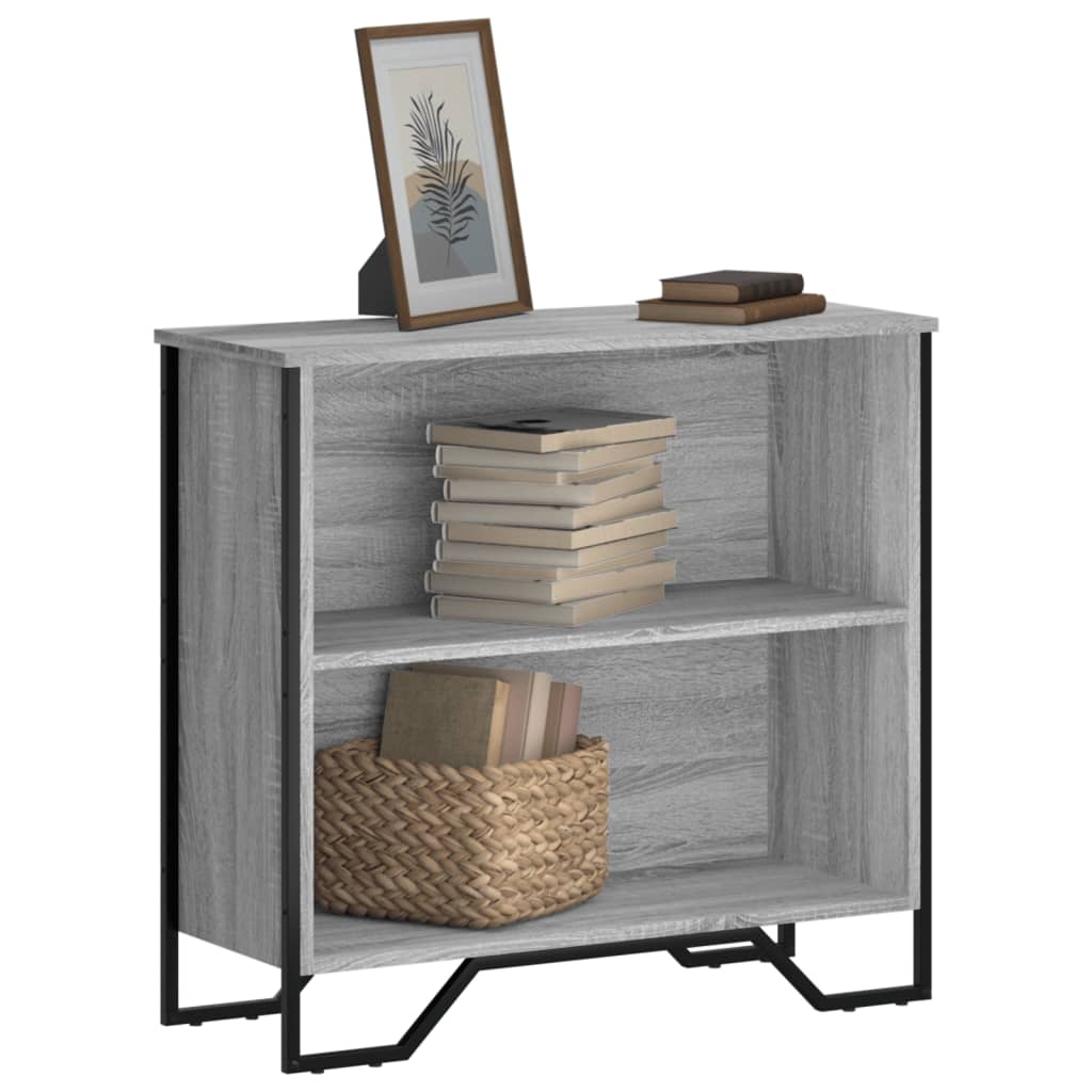 Regal za knjige boja hrasta 80x31x74,5 cm konstruirano drvo