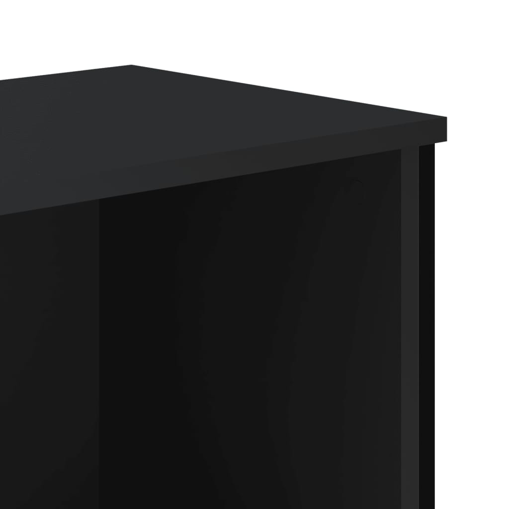 Regal za knjige crni 80x31x106 cm konstruirano drvo