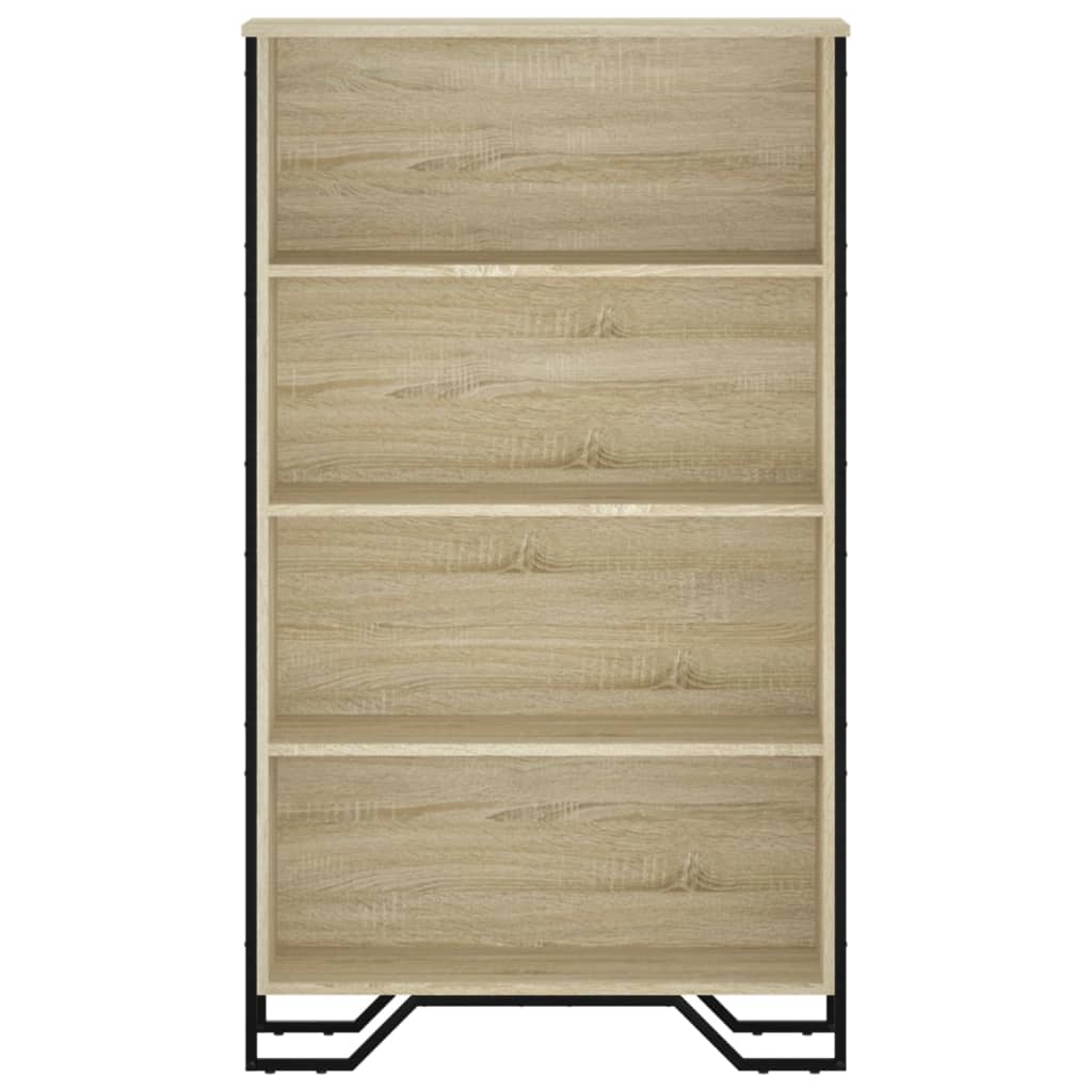 Regal za knjige boja hrasta 80x31x137,5 cm konstruirano drvo