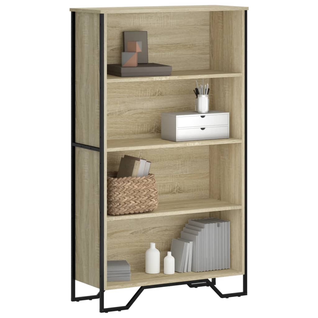 Regal za knjige boja hrasta 80x31x137,5 cm konstruirano drvo