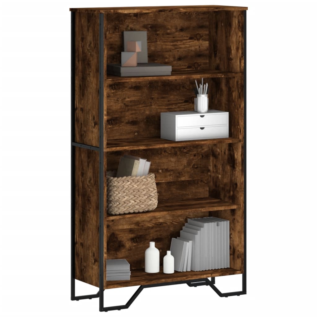 Regal za knjige boja hrasta 80x31x137,5 cm konstruirano drvo