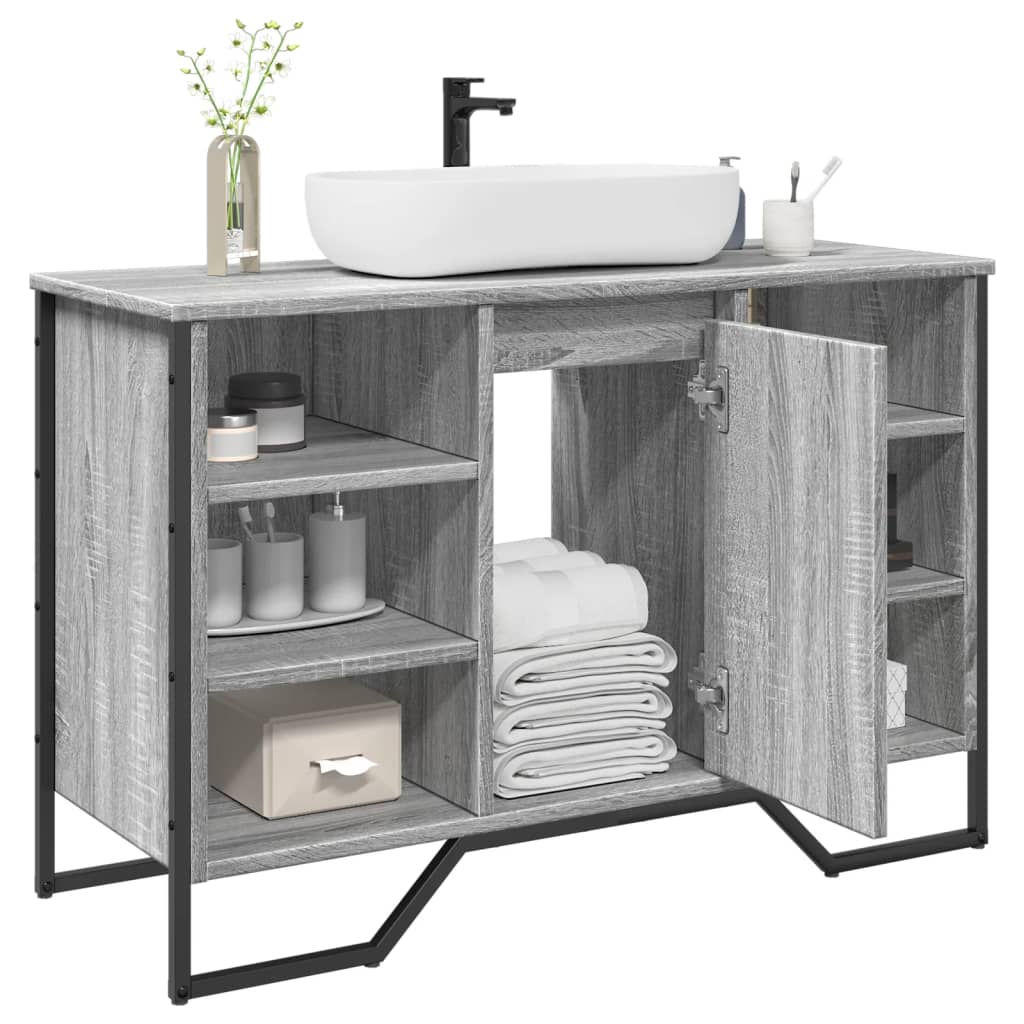 Ormarić za umivaonik boja hrasta 91x35x60 cm konstruirano drvo