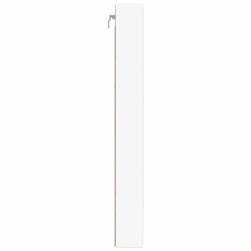 Vitrina bijela 100 x 8,5 x 75 cm od konstruiranog drva