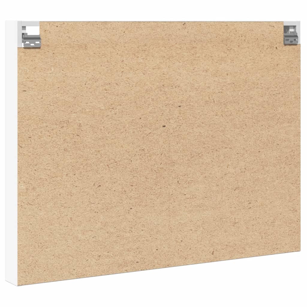 Vitrina bijela 100 x 8,5 x 75 cm od konstruiranog drva