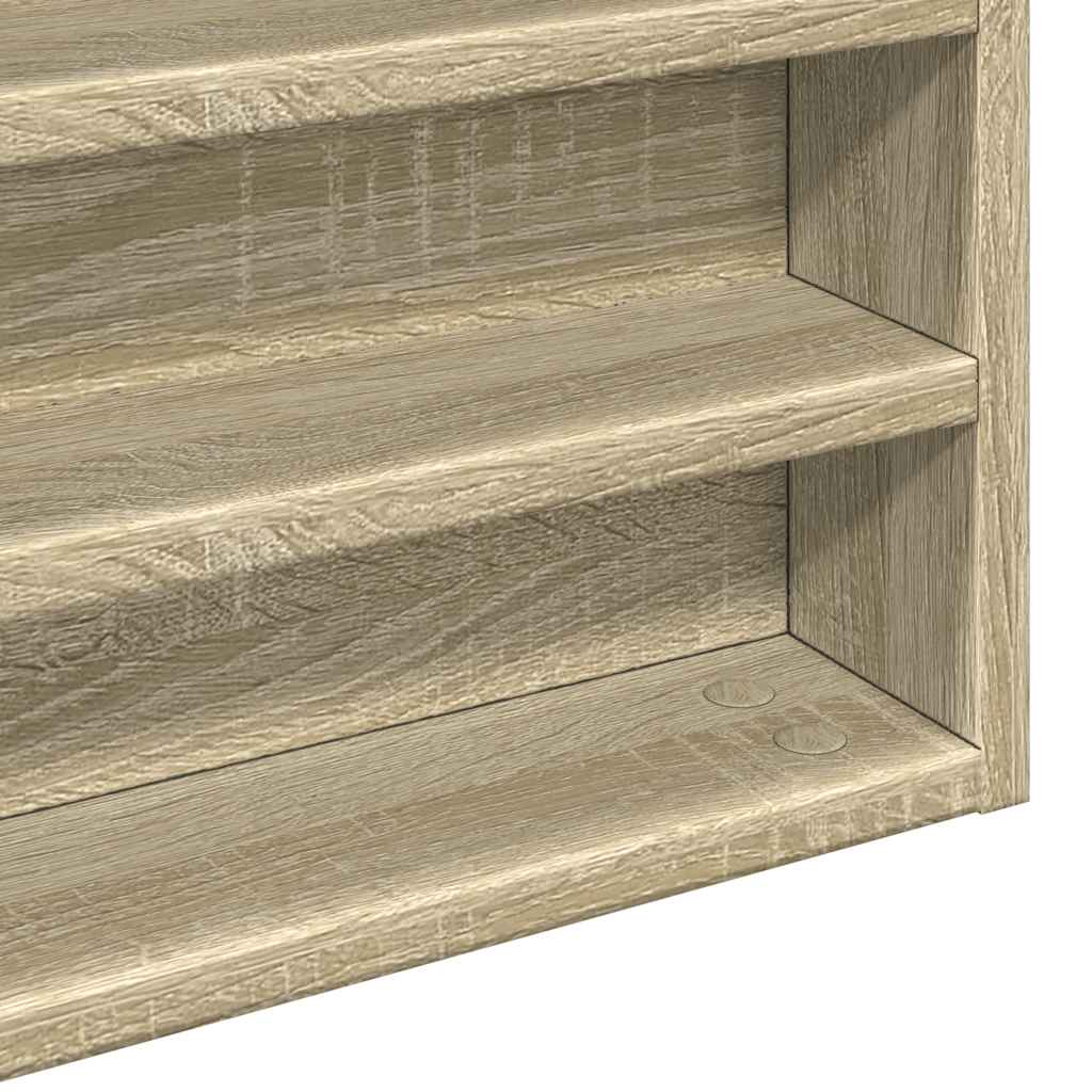 Vitrina boja hrasta sonome 100x8,5x50 cm konstruirano drvo