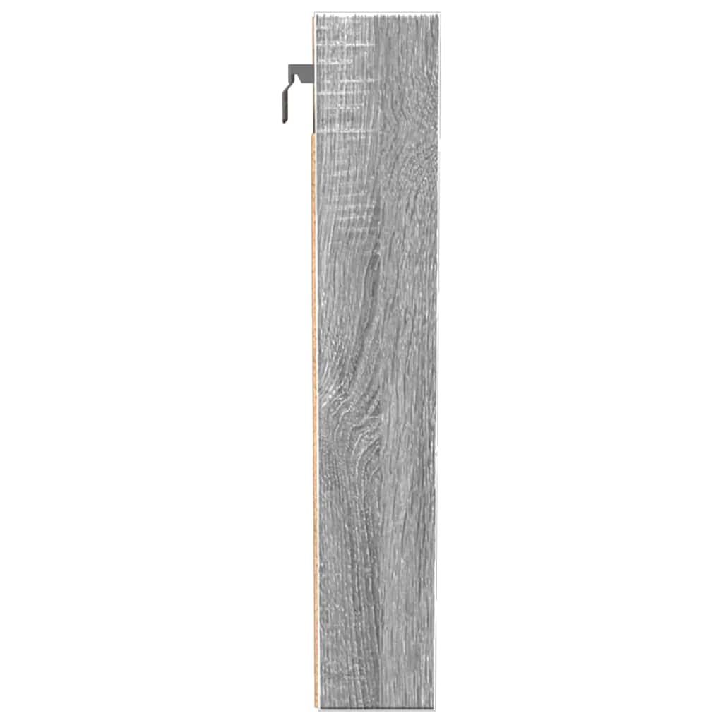 Vitrina boja sivog hrasta sonome 100x8,5x50 cm drvena