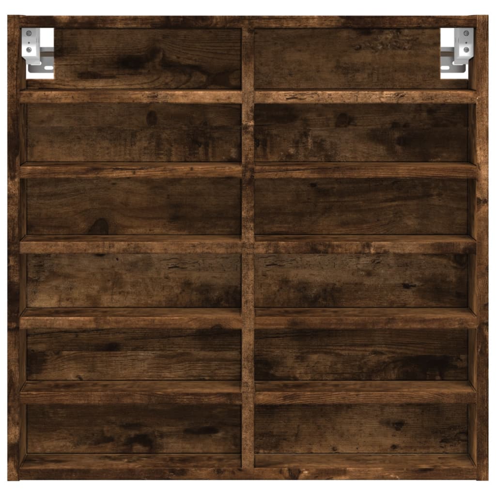 Vitrina boja dimljenog hrasta 60x8,5x58 cm drvena