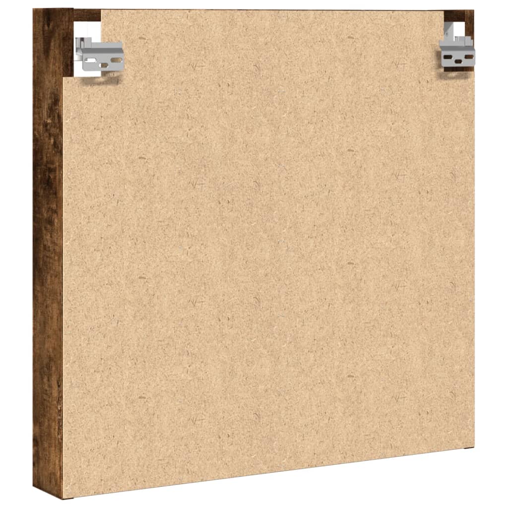 Vitrina boja dimljenog hrasta 60x8,5x58 cm drvena