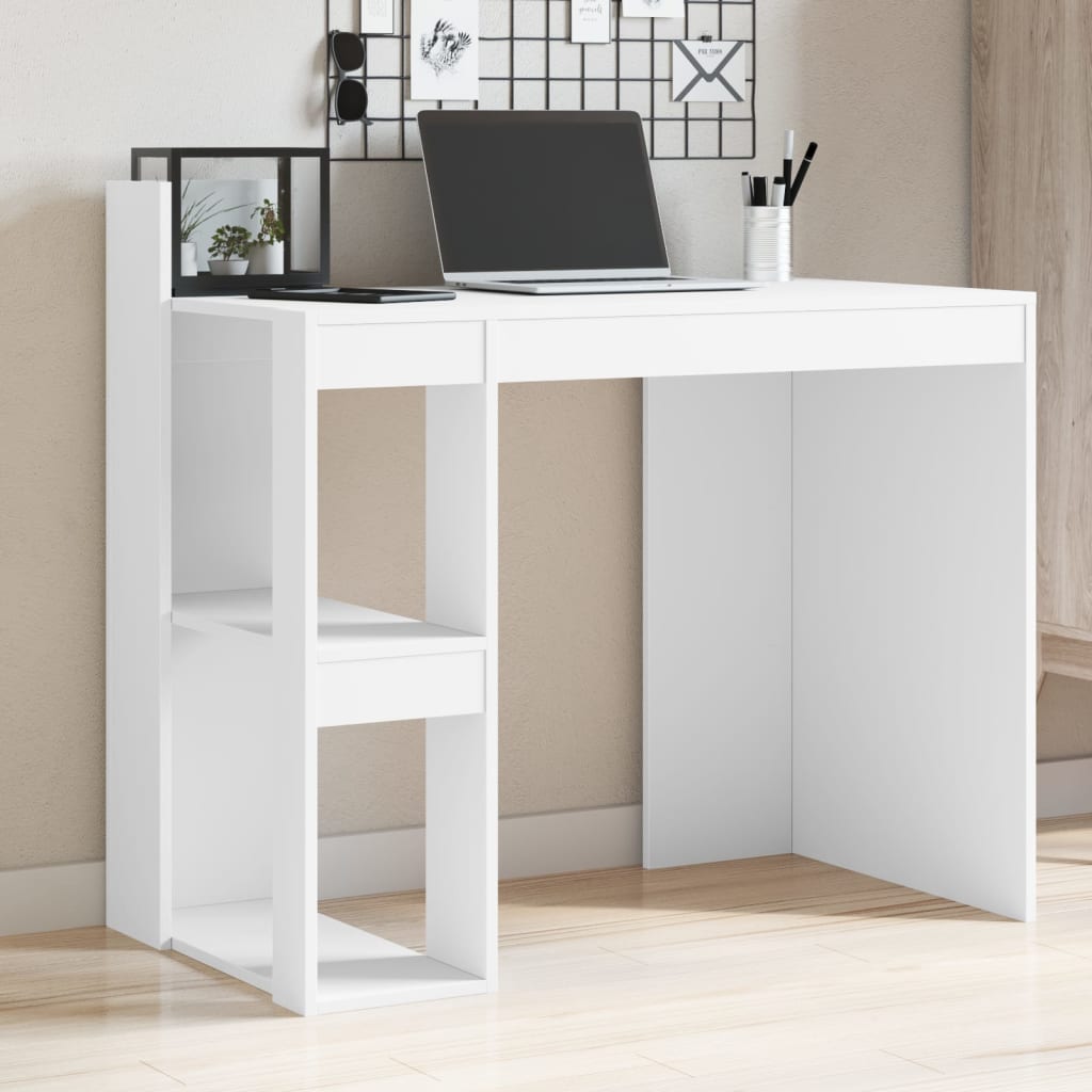 Uredski stol bijeli 103,5x56,5x94 cm konstruirano drvo