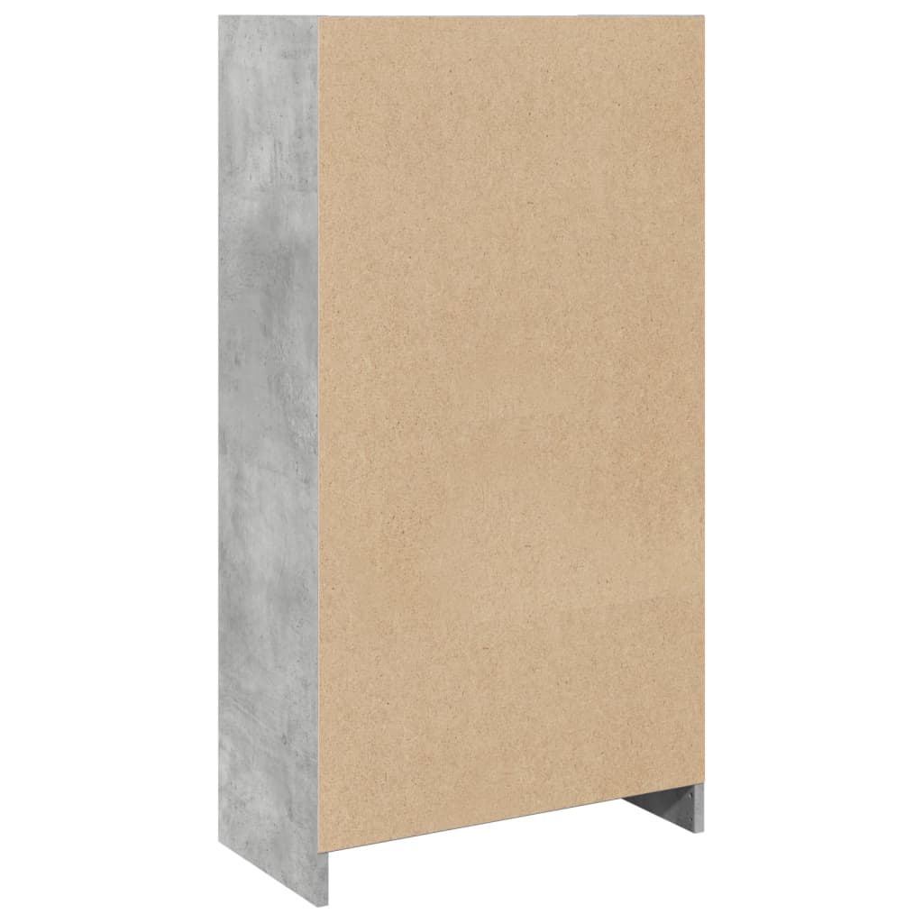 Regal za knjige boja betona 57x28,5x107,5 cm konstruirano drvo