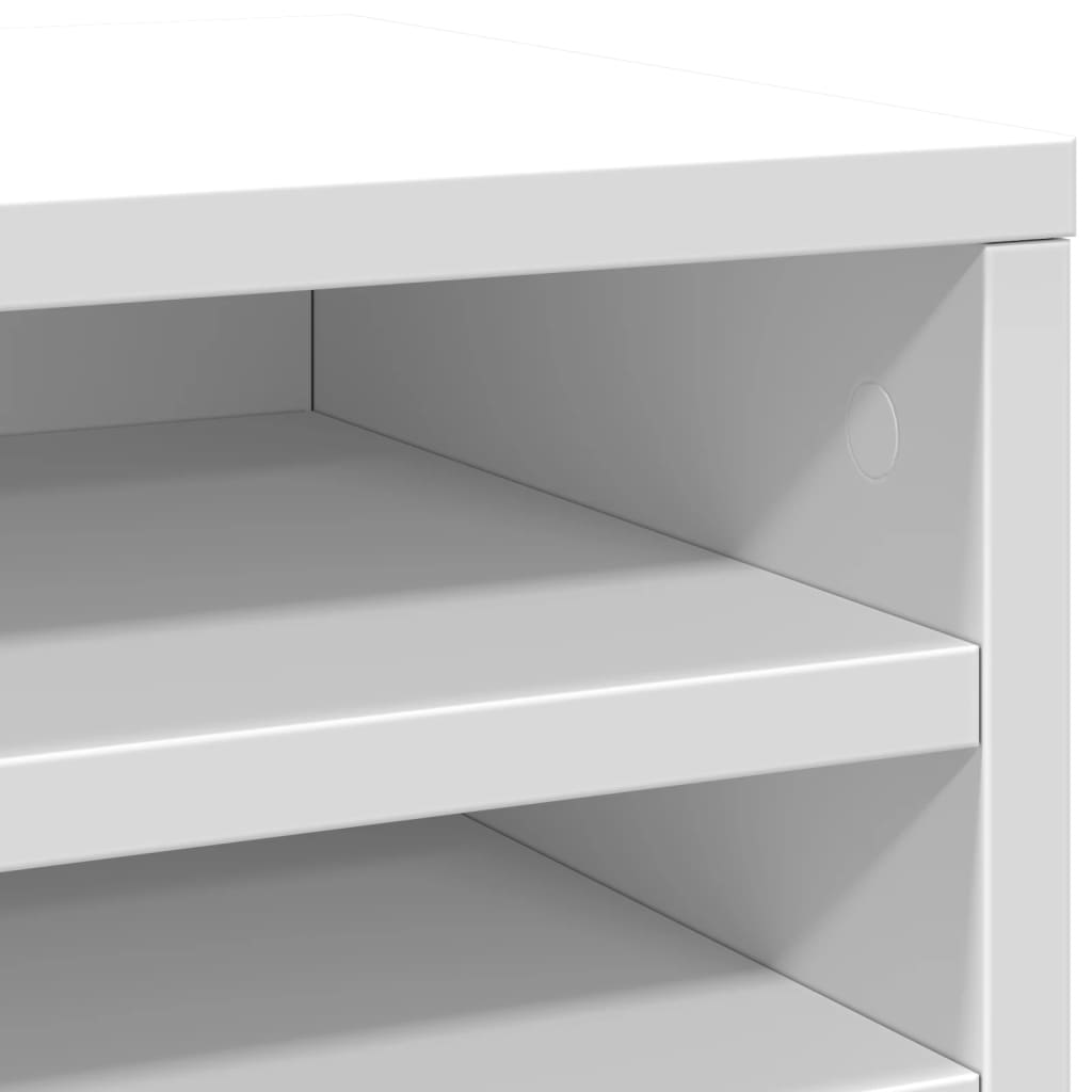 Organizator za stol bijeli 36 x 26 x 29,5 cm konstruirano drvo
