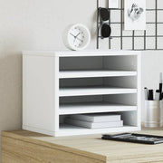 Organizator za stol bijeli 36 x 26 x 29,5 cm konstruirano drvo